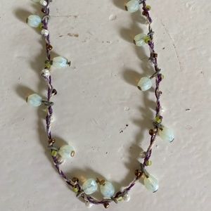Necklace with gemstone detail